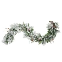 Haute Décor 6ft. Pre-Lit LED Snowfall Creek Garland -Michaels X-Mas Decor D330223S 2