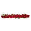 Haute Décor 6ft. Pre-Lit LED Poinsettia Garland -Michaels X-Mas Decor D330224S 1