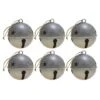 Haute Decor 6ct. 3.5" Silver Jingle Bell Ornaments 2 Haute Decor 6ct. 3.5" Silver Jingle Bell Ornaments -Michaels X-Mas Decor D348959S 1