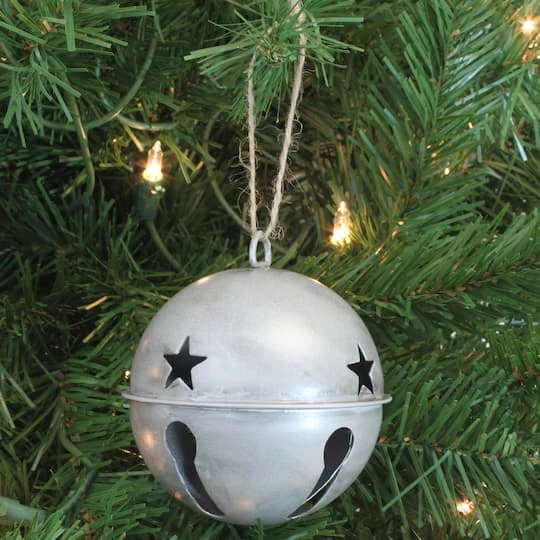 Haute Decor 6ct. 3.5" Silver Jingle Bell Ornaments 5 Haute Decor 6ct. 3.5" Silver Jingle Bell Ornaments - Image 3