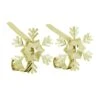 Original MantleClip® Gold Snowflake Icons Stocking Holders, 2ct. -Michaels X-Mas Decor D349403S 1