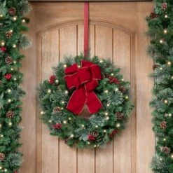 Haute Decor Adapt™ Red Adjustable Wreath Hanger, 2ct. 7 Haute Decor Adapt™ Red Adjustable Wreath Hanger, 2ct. -Michaels X-Mas Decor D349407S 2
