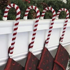 Haute Decor Candy Cane Stocking Holder, 4ct. -Michaels X-Mas Decor D349419S 2