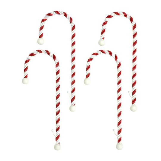 Haute Decor Classic Candy Cane Stocking Holders, 4ct. 3 Haute Decor Classic Candy Cane Stocking Holders, 4ct.