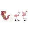 Christmas Flamingo Reindeer With Sleigh 2 Christmas Flamingo Reindeer With Sleigh -Michaels X-Mas Decor D349478S 1