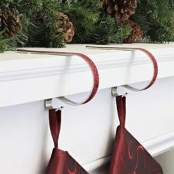 Original MantleClip® Red Glitter Stocking Holders, 2ct. 7 Original MantleClip® Red Glitter Stocking Holders, 2ct. -Michaels X-Mas Decor D349581S 2