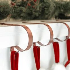 Original MantleClip® Brushed Copper Stocking Holders, 4ct. 7 Original MantleClip® Brushed Copper Stocking Holders, 4ct. -Michaels X-Mas Decor D349604S 2