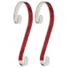 Haute Decor Stocking Scroll® Red Glitter Stocking Holders, 2ct. -Michaels X-Mas Decor D349635S 1