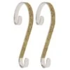 Haute Decor Stocking Scroll® Gold Glitter Stocking Holders, 2ct. -Michaels X-Mas Decor D349636S 1