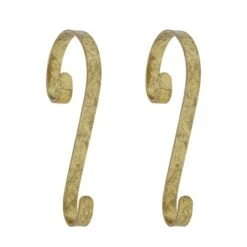 Haute Decor Stocking Scroll® Gold Foil Stocking Holders, 2ct.