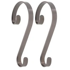 Haute Decor Stocking Scroll® Brushed Nickel Stocking Holders, 4ct. 9 Haute Decor Stocking Scroll® Brushed Nickel Stocking Holders, 4ct. -Michaels X-Mas Decor D349645S 1