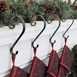 Haute Decor Stocking Scroll® Matte Black Stocking Holders, 4ct. 7 Haute Decor Stocking Scroll® Matte Black Stocking Holders, 4ct. -Michaels X-Mas Decor D349652S 2