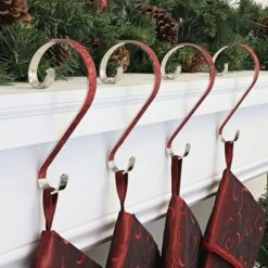 Haute Decor Stocking Scroll® Red Glitter Stocking Holders, 4ct. 7 Haute Decor Stocking Scroll® Red Glitter Stocking Holders, 4ct. -Michaels X-Mas Decor D349653S 2