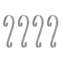 Haute Decor Stocking Scroll® Galvanized Stocking Holders, 4ct.