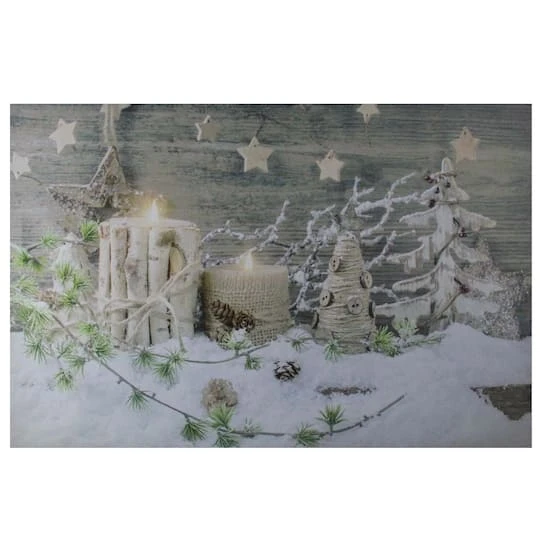 Northlight LED Lighted Country Rustic Winter Christmas Canvas Wall Art 12 Northlight LED Lighted Country Rustic Winter Christmas Canvas Wall Art - Image 10