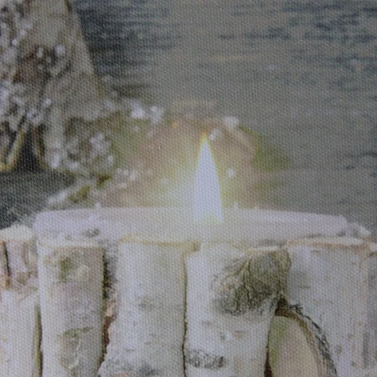 Northlight LED Lighted Country Rustic Winter Christmas Canvas Wall Art 5 Northlight LED Lighted Country Rustic Winter Christmas Canvas Wall Art - Image 3