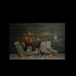 Northlight Christmas Ice Skates & Sleigh LED Lighted Canvas Wall Art 9 Northlight Christmas Ice Skates & Sleigh LED Lighted Canvas Wall Art -Michaels X-Mas Decor D361878S 2