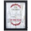 Northlight LED Lighted "Its The Most Wonderful Time Of The Year" Christmas Framed Wall Art -Michaels X-Mas Decor D361879S 1