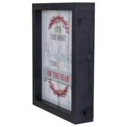 Northlight LED Lighted "Its The Most Wonderful Time Of The Year" Christmas Framed Wall Art -Michaels X-Mas Decor D361879S 4
