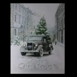 Northlight LED Lighted Ford Truck Merry Christmas Canvas Wall Art -Michaels X-Mas Decor D361881S 3