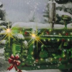 Northlight LED Lighted Merry Christmas Tractor Canvas Wall Art -Michaels X-Mas Decor D361884S 3