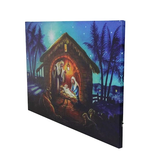 Northlight LED Fiber Optic Lighted Nativity Scene Christmas Wall Art 5 Northlight LED Fiber Optic Lighted Nativity Scene Christmas Wall Art - Image 3