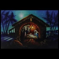 Northlight LED Fiber Optic Lighted Nativity Scene Christmas Wall Art 10 Northlight LED Fiber Optic Lighted Nativity Scene Christmas Wall Art -Michaels X-Mas Decor D361889S 3