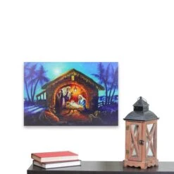 Northlight LED Fiber Optic Lighted Nativity Scene Christmas Wall Art 11 Northlight LED Fiber Optic Lighted Nativity Scene Christmas Wall Art -Michaels X-Mas Decor D361889S 4