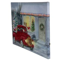 Northlight LED Fiber Optic Retro Red Truck Christmas Wall Art -Michaels X-Mas Decor D361891S 14
