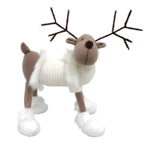 Santa's Workshop 9" Reindeer With White Sweater 3 Santa's Workshop 9" Reindeer With White Sweater