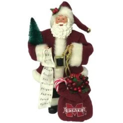 Santa's Workshop 12" Mississippi State Santa -Michaels X-Mas Decor D362278S 1 1