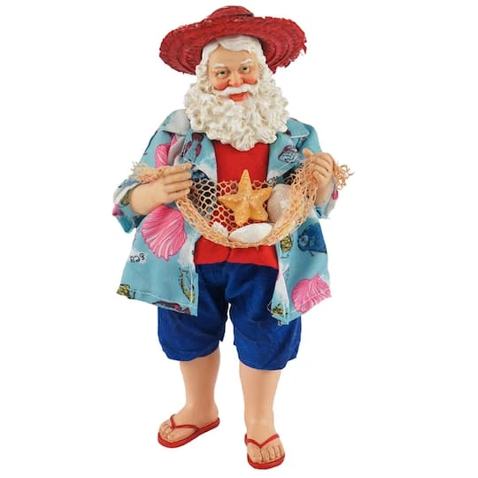 Santa's Workshop 10" Beach Party Santa Figurine 3 Santa's Workshop 10" Beach Party Santa Figurine