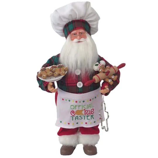 Santa's Workshop 15" Cookie Tasting Claus Figurine 4 Santa's Workshop 15" Cookie Tasting Claus Figurine - Image 2