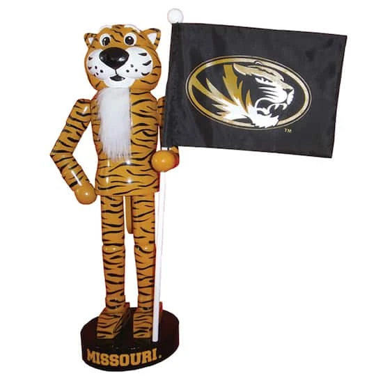 Santa's Workshop 12" Missouri Mascot & Flag Nutcracker 4 Santa's Workshop 12" Missouri Mascot & Flag Nutcracker - Image 2