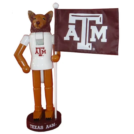 Santa's Workshop 12" Texas A&M Mascot & Flag Nutcracker 4 Santa's Workshop 12" Texas A&M Mascot & Flag Nutcracker - Image 2