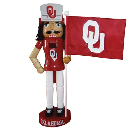 Santa's Workshop 12" Oklahoma Mascot & Flag Nutcracker 4 Santa's Workshop 12" Oklahoma Mascot & Flag Nutcracker - Image 2