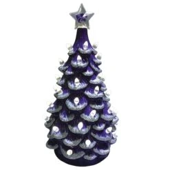 Santa's Workshop 14" NCAA College Team Ceramic LED Christmas Tree Kansas State University -Michaels X-Mas Decor D362553S 1 1