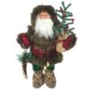 Santa's Workshop 15" Plaid Canoe Woodsman Claus -Michaels X-Mas Decor D362562S 1