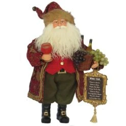 Santa's Workshop 15" Wine Master Santa