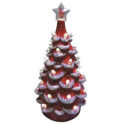 Santa's Workshop 14" NCAA College Team Ceramic LED Christmas Tree University Of Oklahoma 7 Santa's Workshop 14" NCAA College Team Ceramic LED Christmas Tree University Of Oklahoma -Michaels X-Mas Decor D362583S 1 1