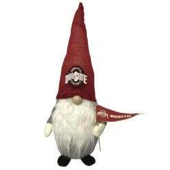 Santa's Workshop 12" College Football Gnome Ohio State Buckeyes -Michaels X-Mas Decor D362655S 1 1