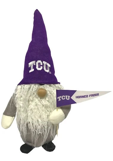 Santa's Workshop 12" College Football Gnome Texas Christian Horned Frogs 5 Santa's Workshop 12" College Football Gnome Texas Christian Horned Frogs - Image 3