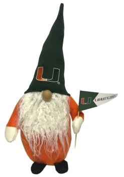 Santa's Workshop 12" College Football Gnome Miami Hurricanes -Michaels X-Mas Decor D362665S 1 1