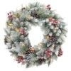 Santa's Workshop 2.5ft. Pre-Lit Glitter Mixed Pine Wreath 2 Santa's Workshop 2.5ft. Pre-Lit Glitter Mixed Pine Wreath -Michaels X-Mas Decor D362722S 1