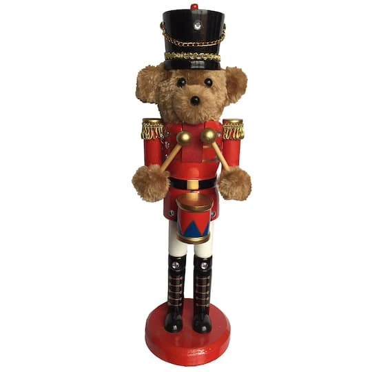Santa's Workshop 14" Teddy Bear Drummer Nutcracker 4 Santa's Workshop 14" Teddy Bear Drummer Nutcracker - Image 2