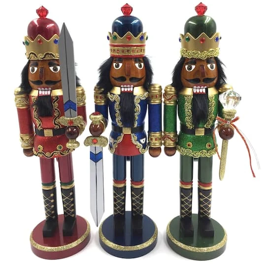 Santa's Workshop 15" Bejeweled King Nutcracker Set 3 Santa's Workshop 15" Bejeweled King Nutcracker Set