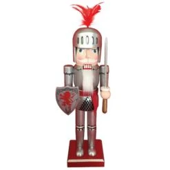 Santa's Workshop 14" Red Lion Knight Nutcracker