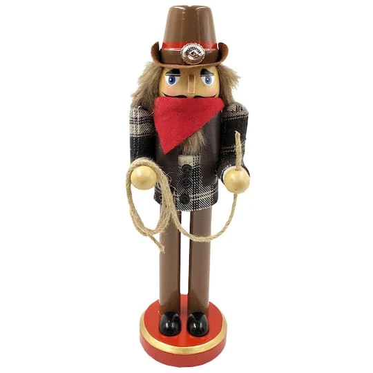 Santa's Workshop 12" Lassoing Cowboy Nutcracker 4 Santa's Workshop 12" Lassoing Cowboy Nutcracker - Image 2