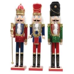 Santa's Workshop 15" Sequin Nutcracker Set