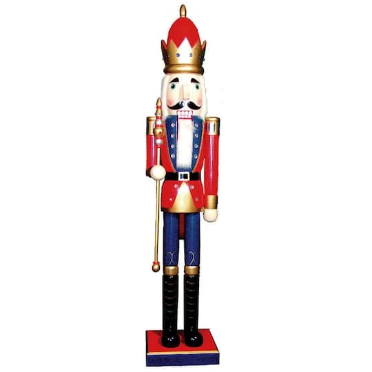 Santa's Workshop 5ft. Red King Nutcracker 4 Santa's Workshop 5ft. Red King Nutcracker - Image 2